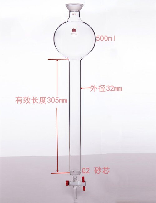 具砂板存储球层析柱,35/20,φ32mm,有效长:305mm,500ml,C C383230C