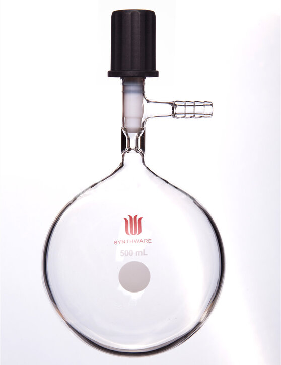 溶剂存储瓶,4mm高真空阀,500ml F490500