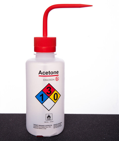 带标签安全洗瓶（丙酮）LDPE 500ml P4566001